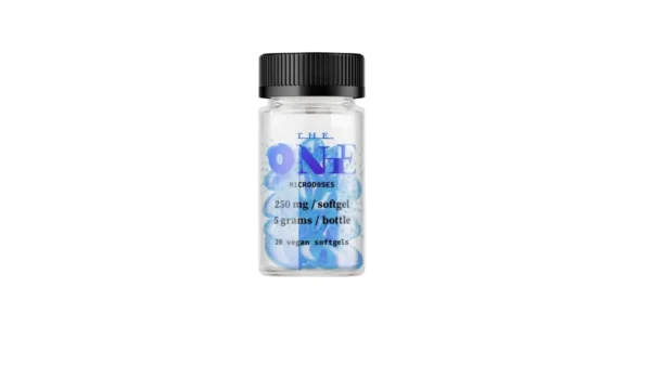 20-Count Microdose Blue Soft Gels